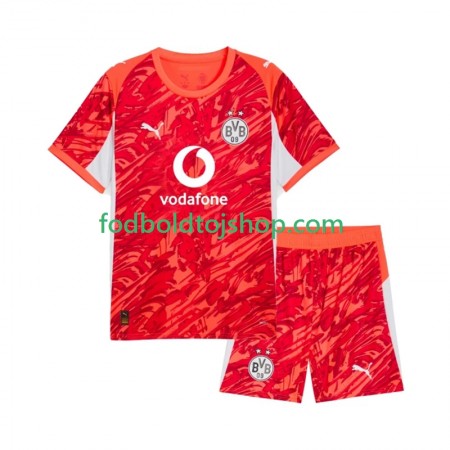 Borussia Dortmund Målmand Børn Udebane Fodboldsæt 2025-26 S/S (+ Korte bukser)